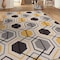 World Rug Gallery Contemporary Geometric Stripe Non-Slip Area Rug 5'3'' x 7'3'' Yellow 511YELLOW5X7 - alternate 3